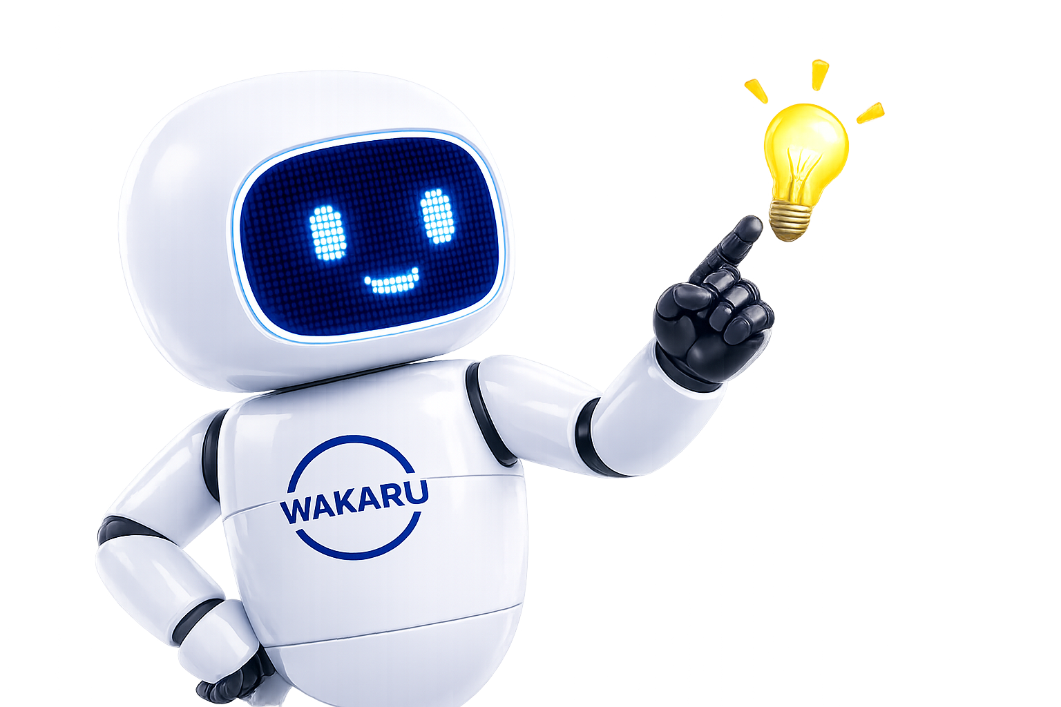 ポイントを示すWAKARUロボット